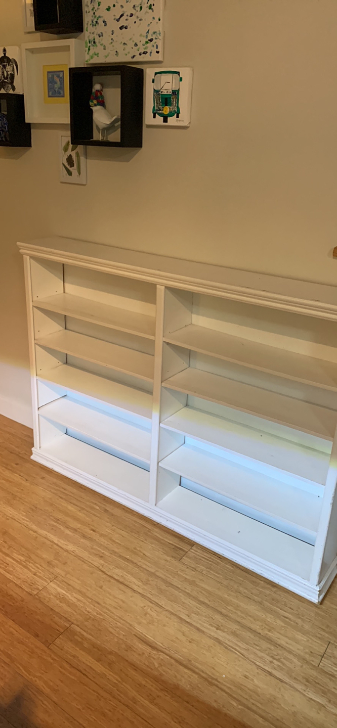 White shelf bookcase