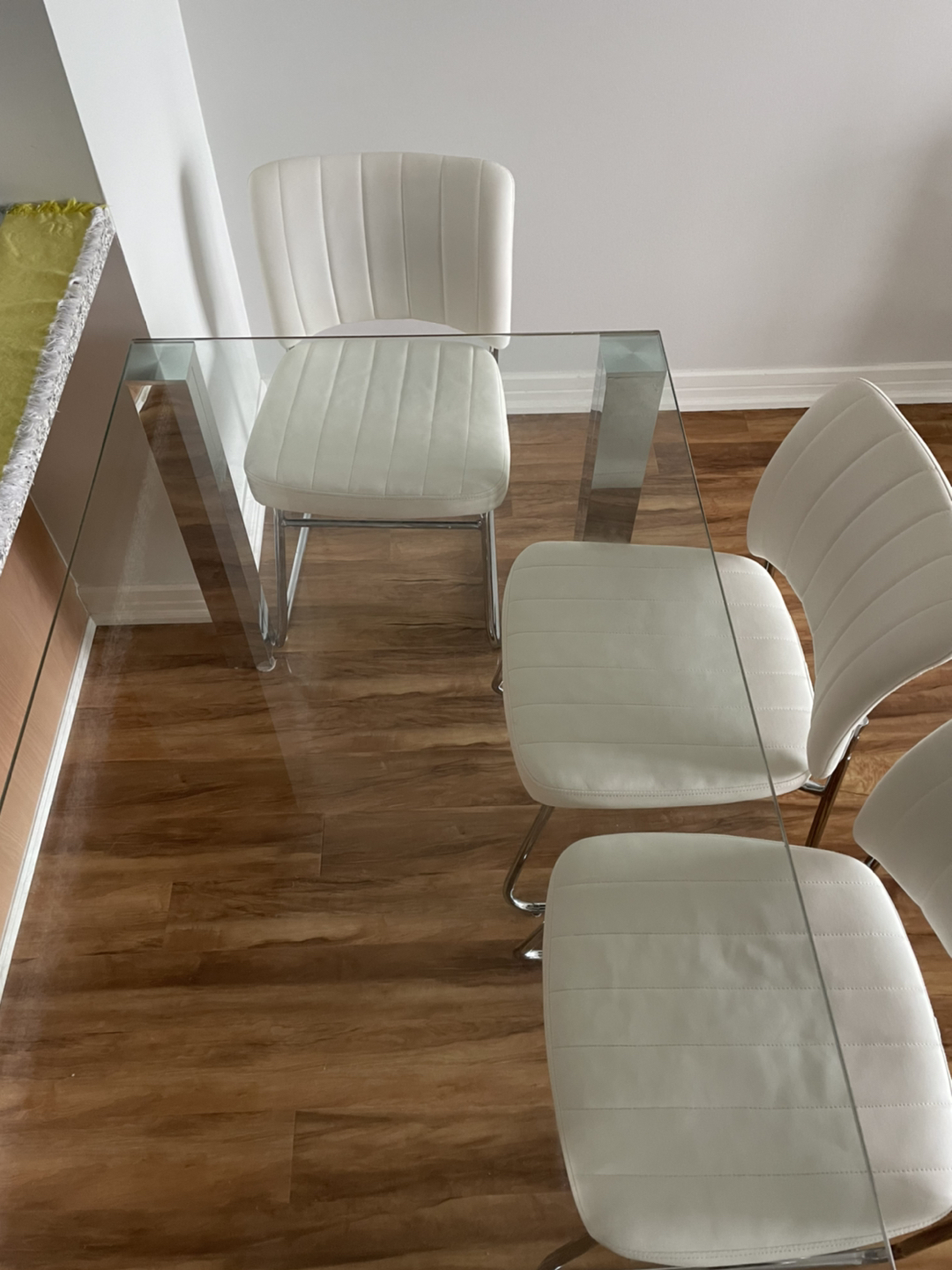 Structube Glass & Stainless Steel Dining Table image indicator(3)