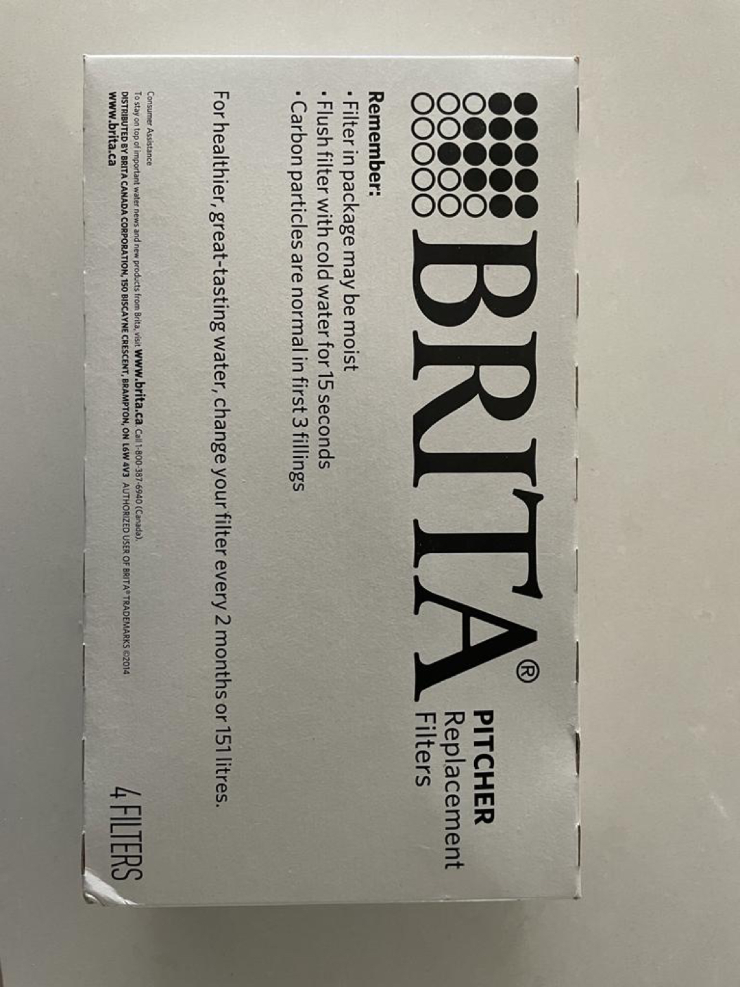 Brita Water Filter with 4 Replacement filters - photo 2