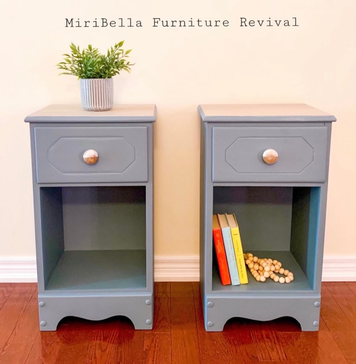 Pair of Solid Wood Nightstands