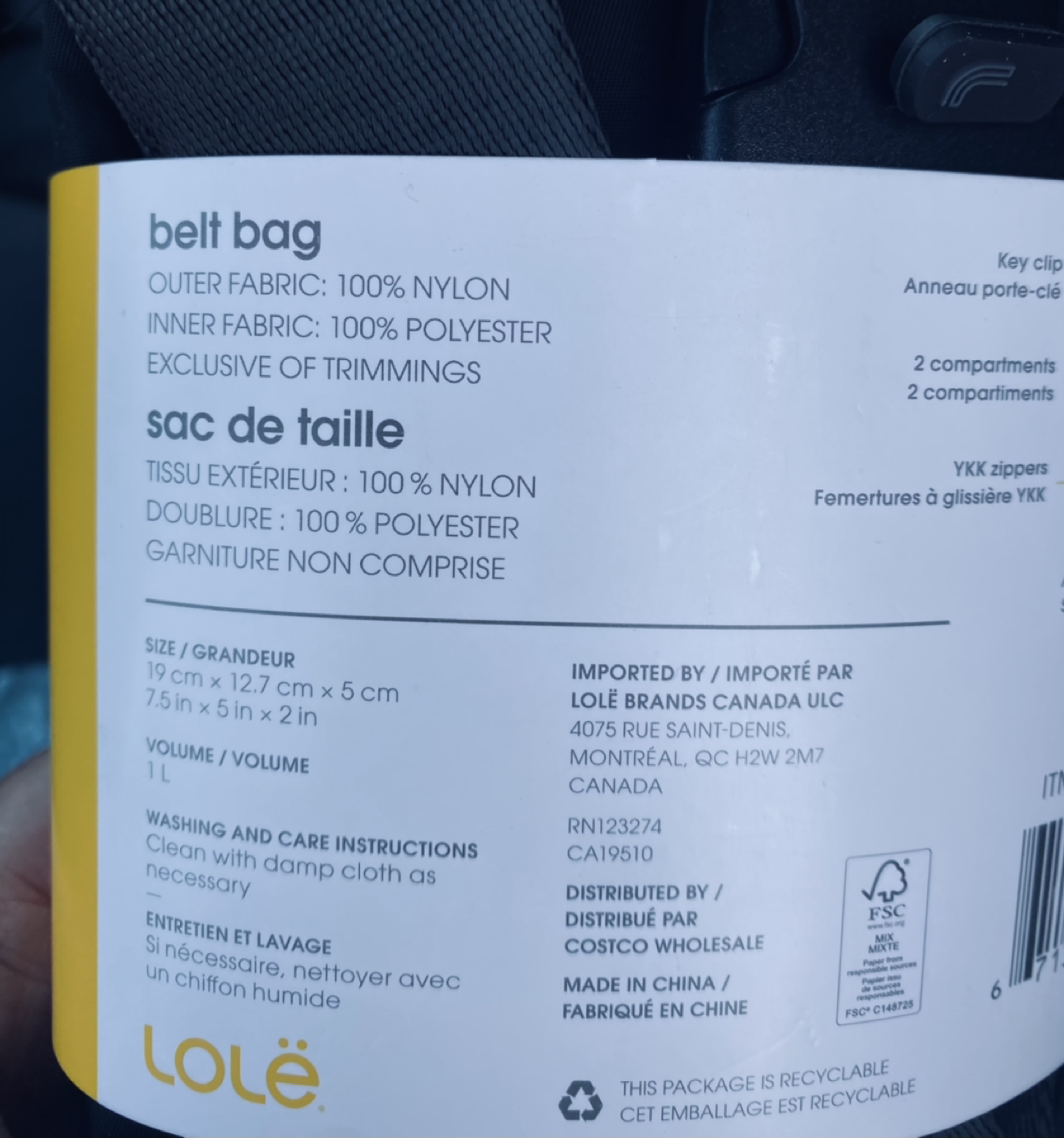 LOLË belt bag image indicator(3)