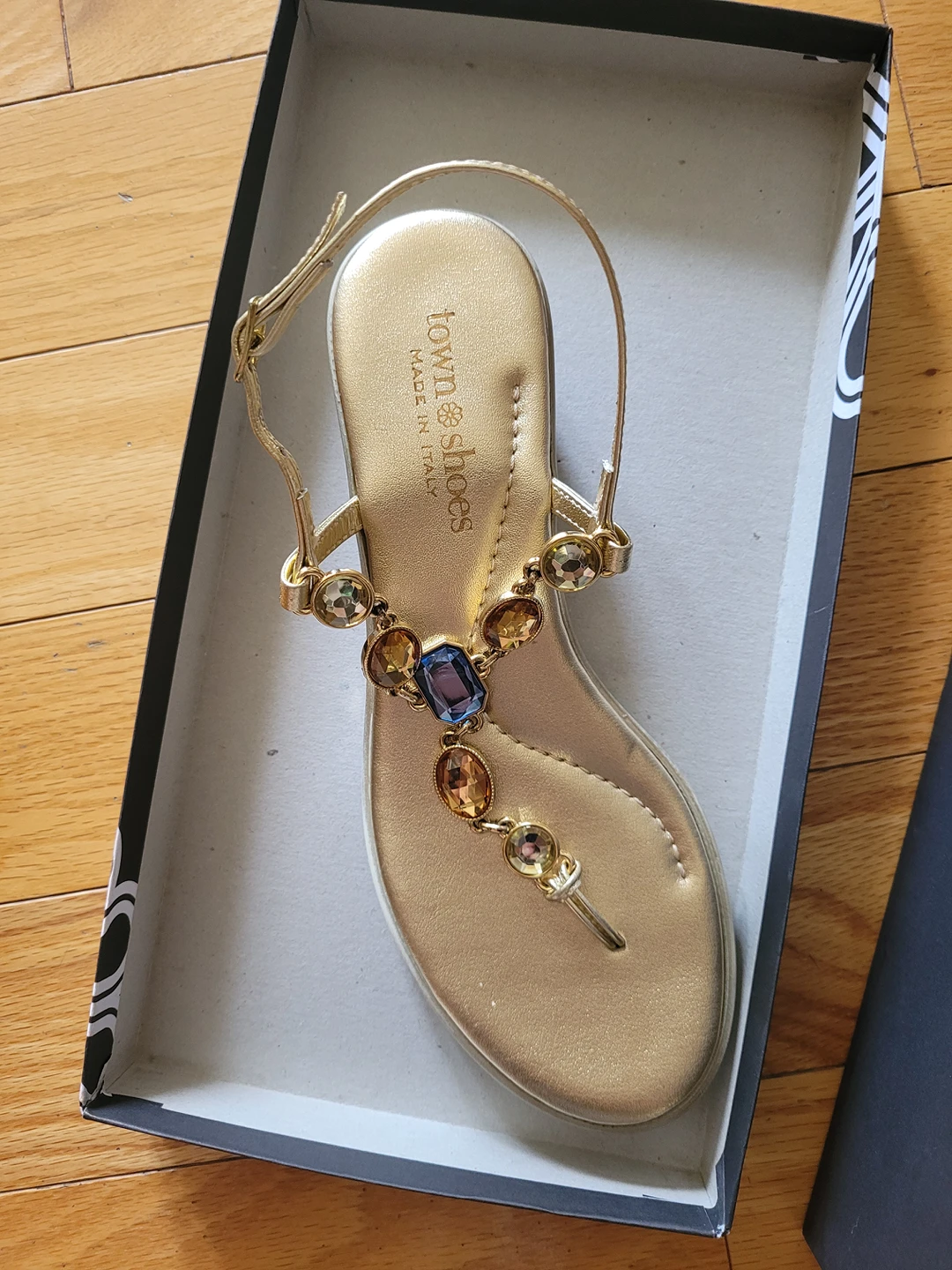 Brand new Townshoes Gold Sandals image indicator(2)