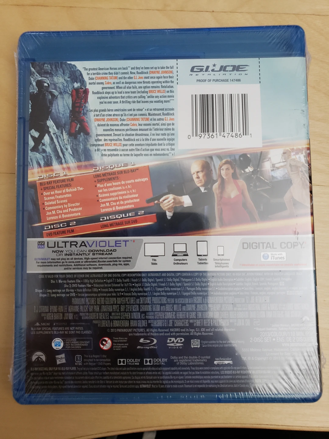 Selling GI Joe Retaliation Blu-ray + DVD + Digital Copy UNOPENED - photo 2