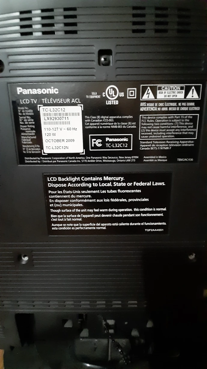 32 Inch Panasonic TV image indicator(4)
