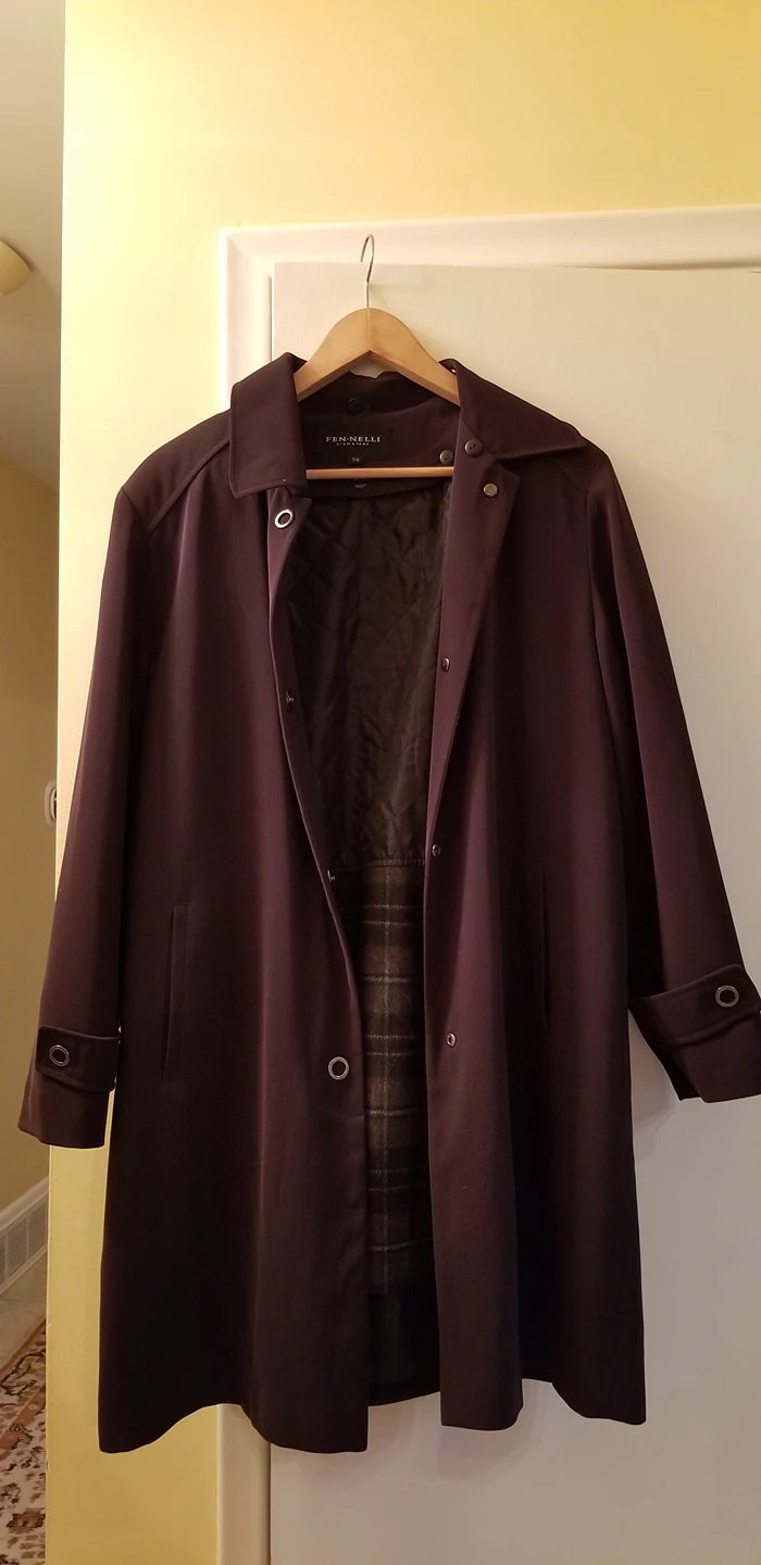 woman's trench coat with lining