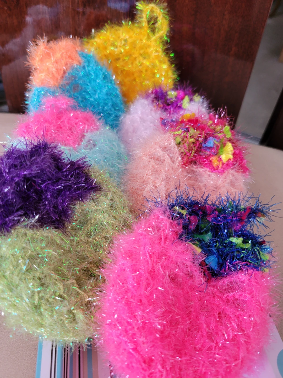 7 + 1 free acrylic kitchen dishwasher 2-ply scrubber image indicator(2)