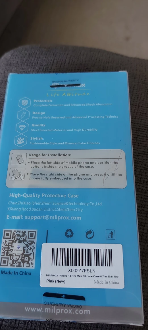 I phone 13 pro Max silicone case in pink image indicator(2)