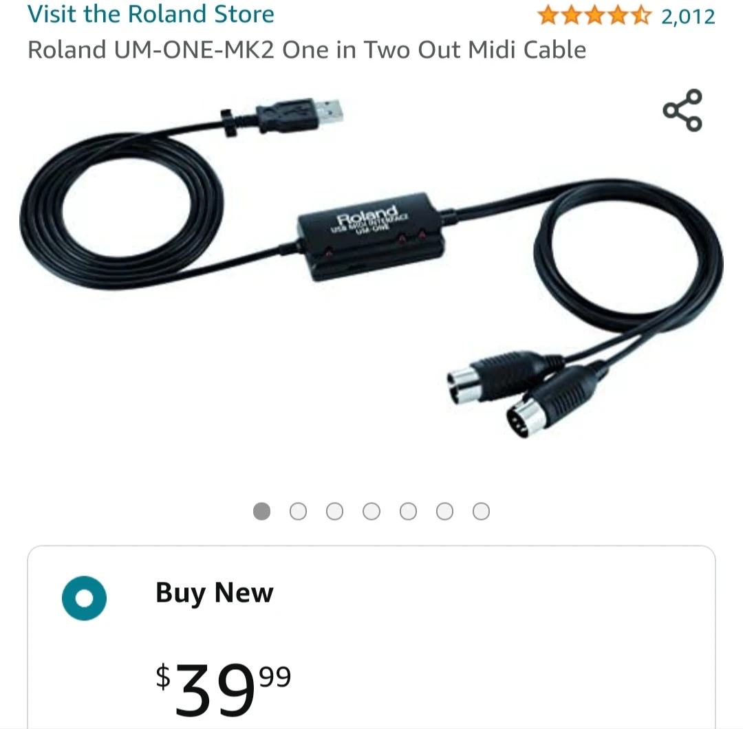 Roland USB Midi Interface UM One