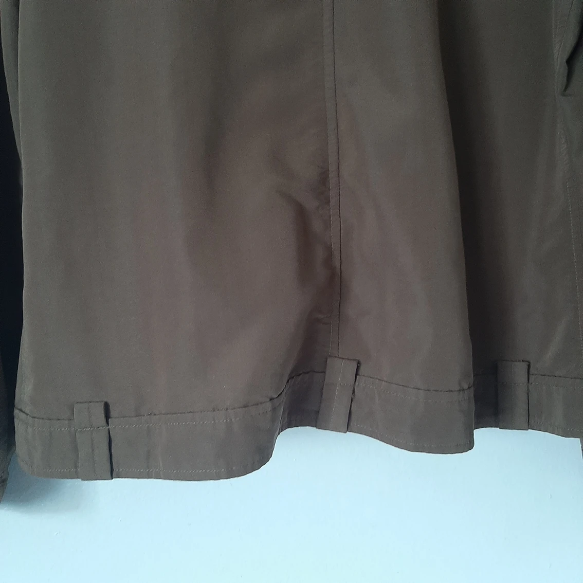 Brown V Neck Zip Up Shirt/Blazer Lightweight image indicator(6)