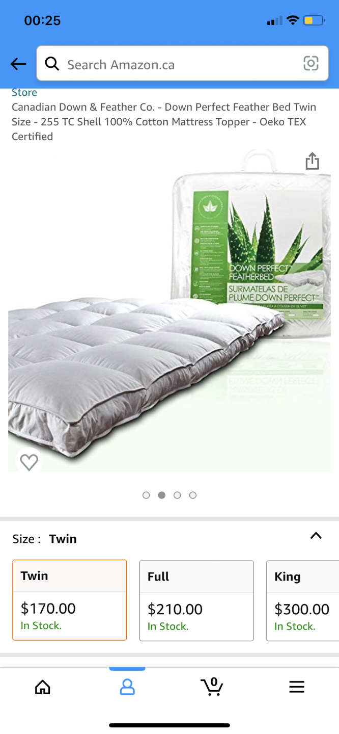 100% Cotton Mattress Topper - Oeko TEX Certified
