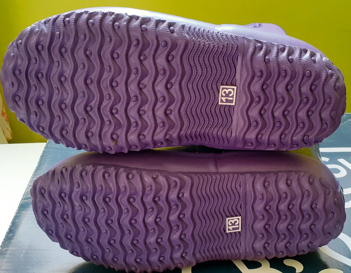Oshkosh Girls Rain Boots Purple Handles Insulated Waterproof - photo 3