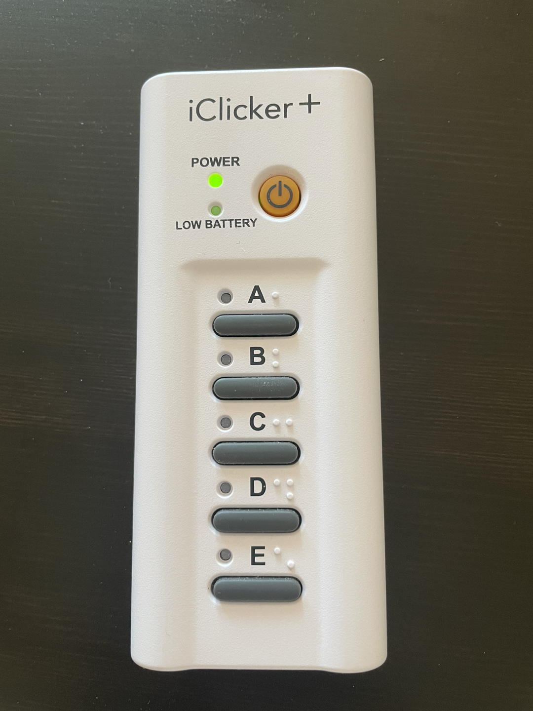 Iclicker with battery