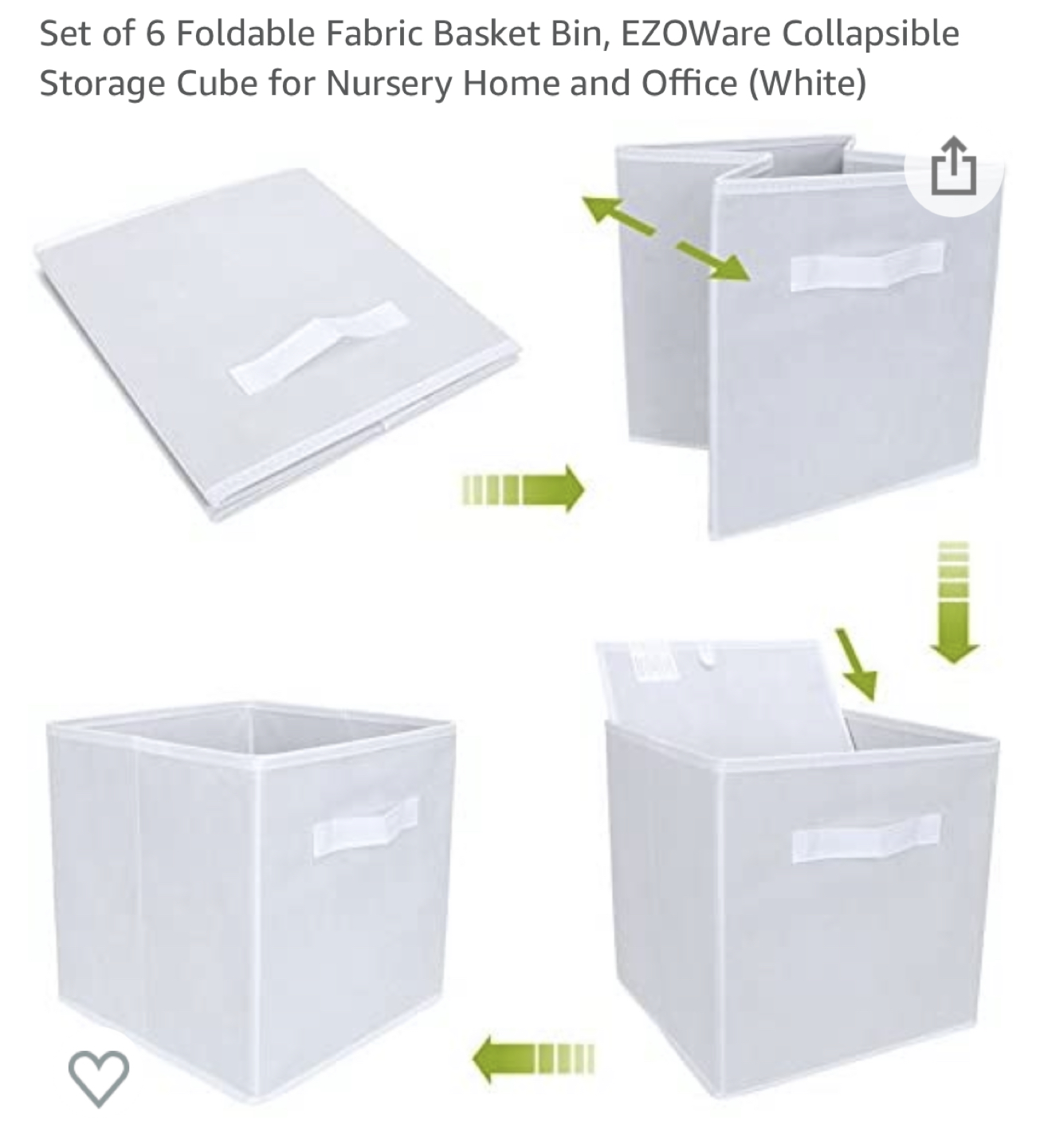 6 Folding Storage Cubes - photo 3