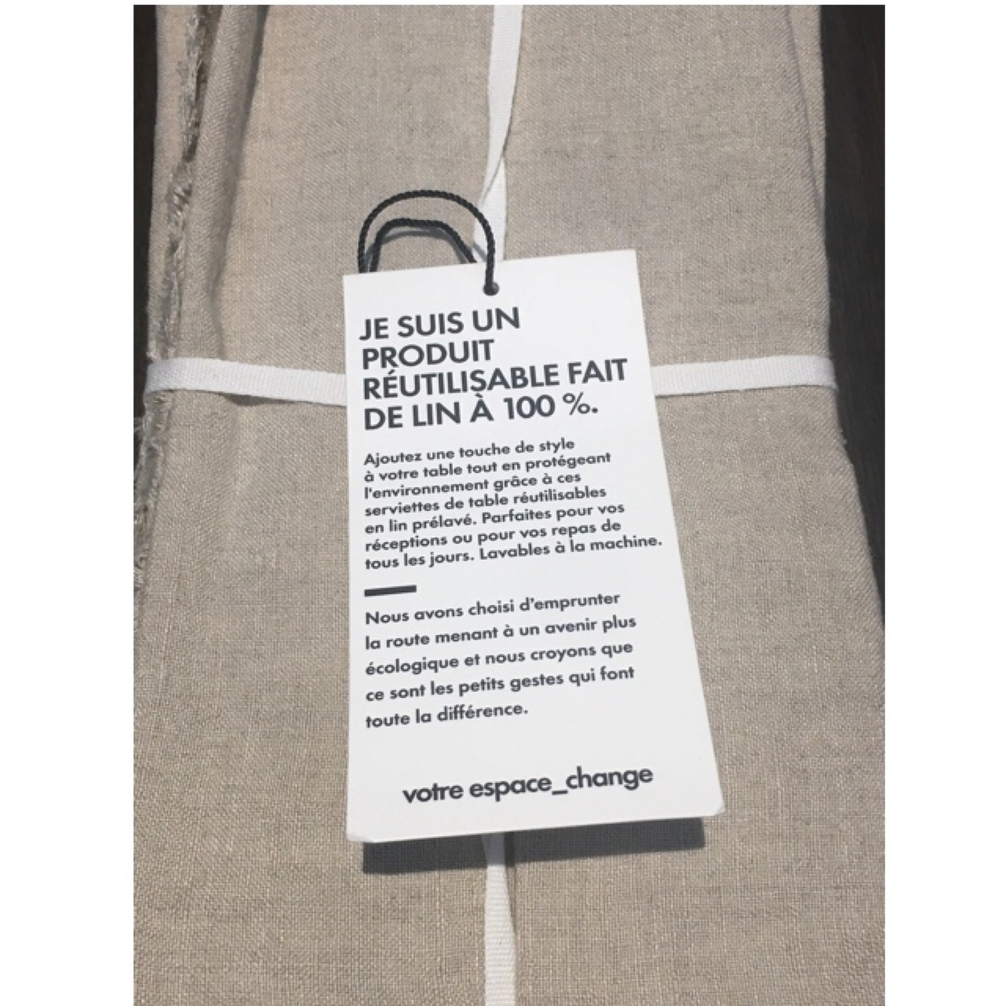 Hemmed Linen Napkins in Natural, Set of 4 image indicator(4)