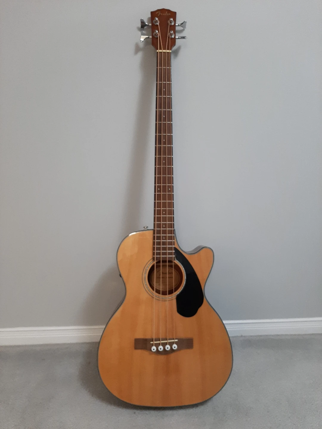 Fender Acoustic/Electric Bass Guitar- natural