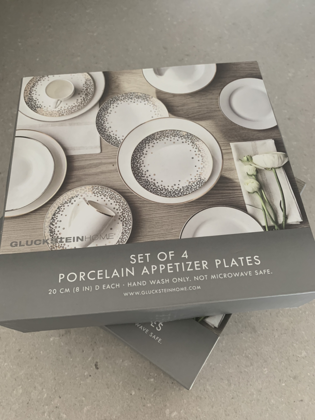 4-Piece Porcelain Appetizer Plates - Gluckstein home (x2) - photo 3