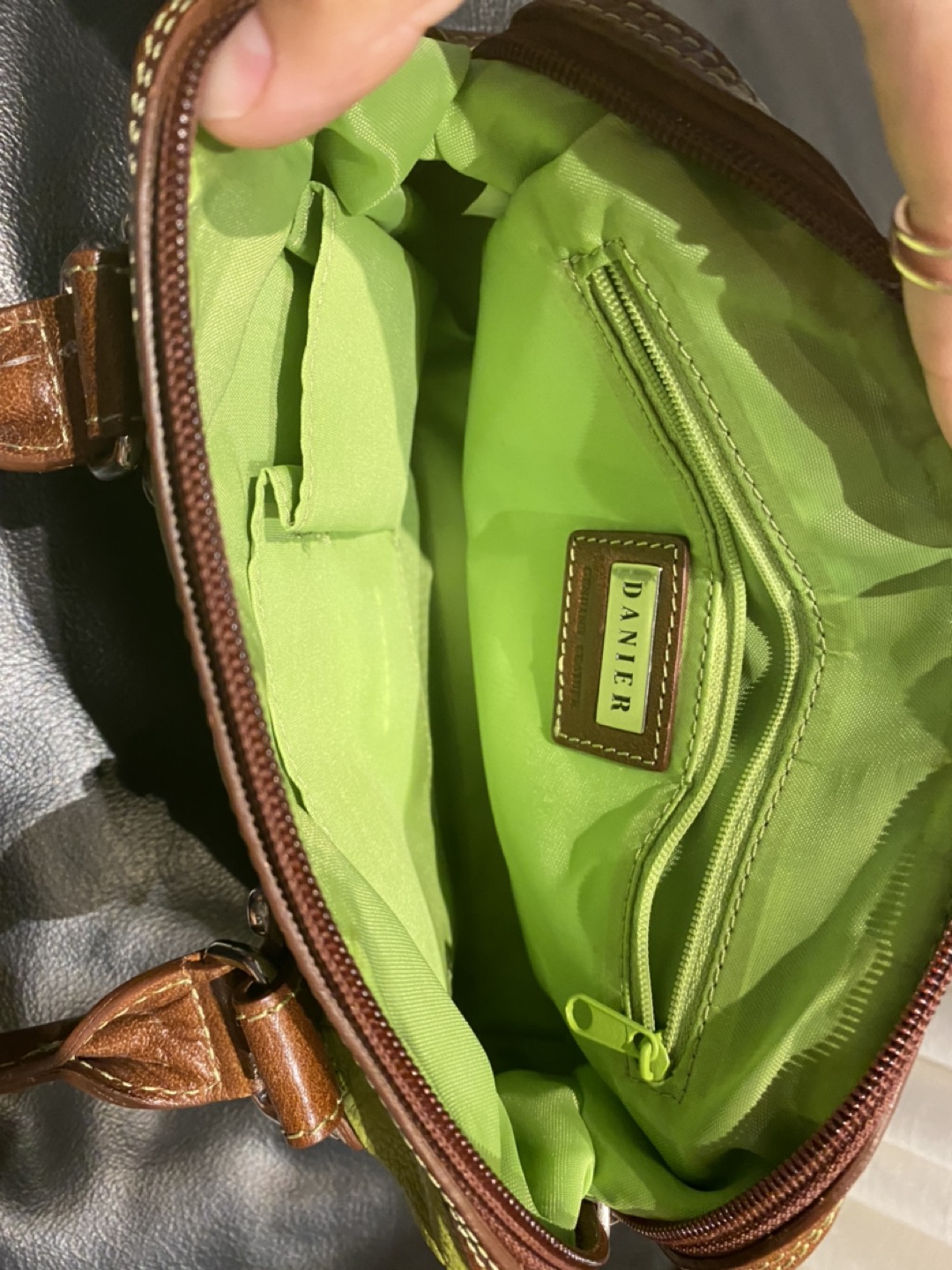 Danier mini leather purse/bag image indicator(5)