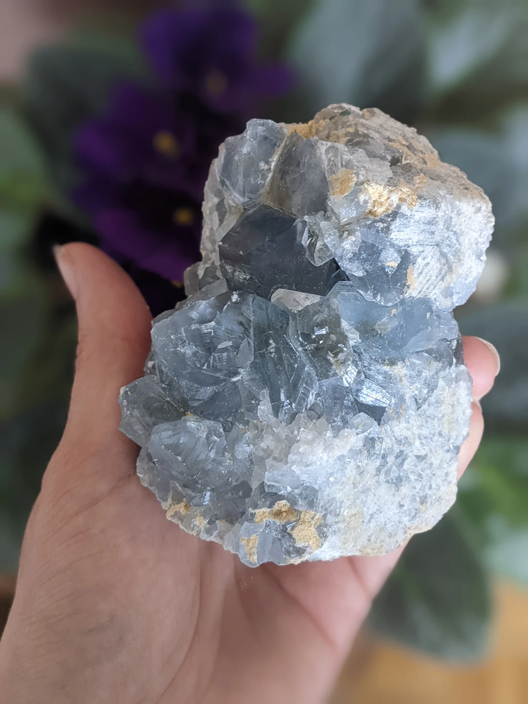 Blue Calcite Raw Tower - photo 3