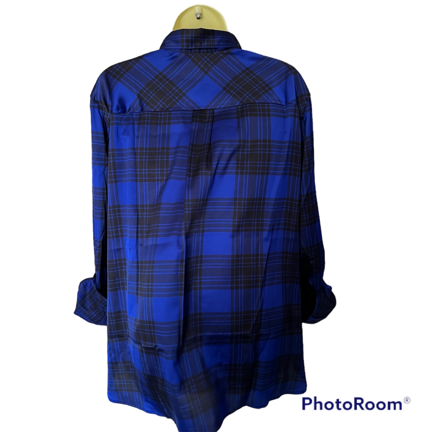 Jones New York casual Plaid blue Shirt. Size X-Large - photo 3