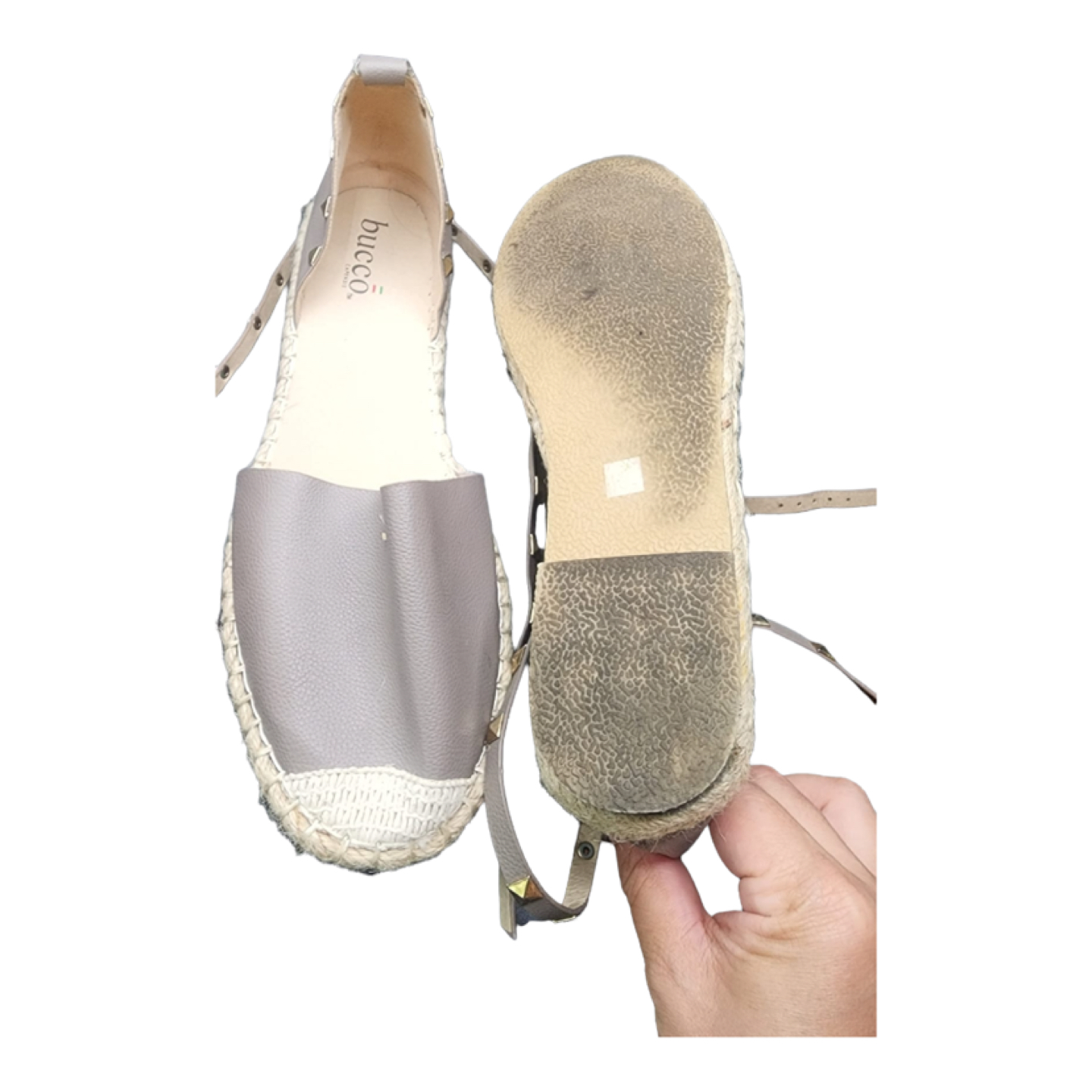 Bucco grey metallic espadrilles image indicator(2)