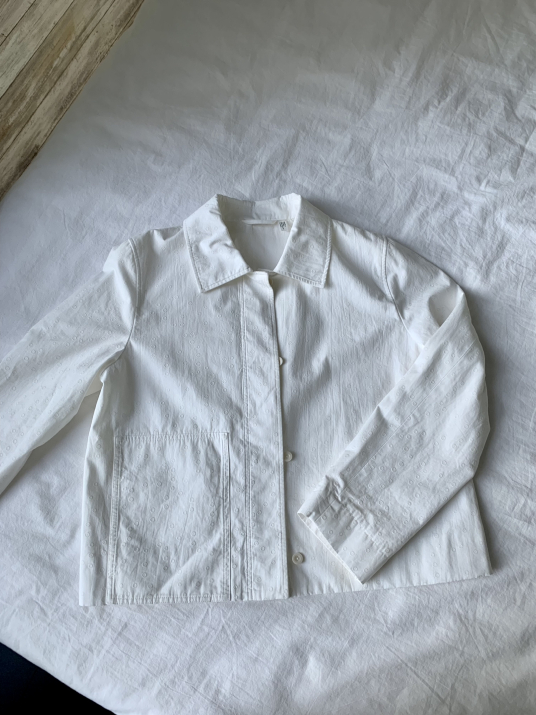 COS white cotton jacket thumbnail
