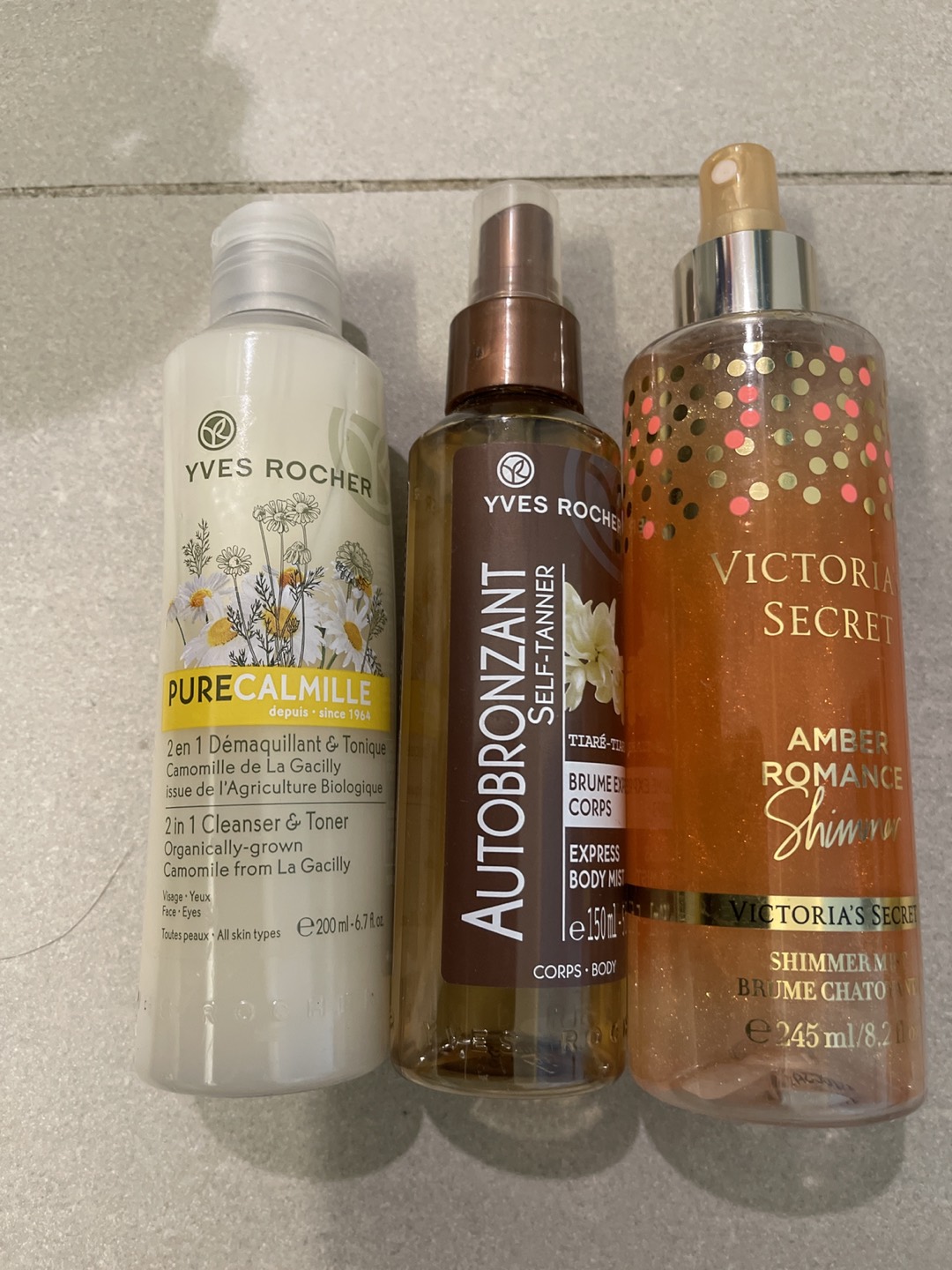 Spray self tanner / Body / Cleanser Toner