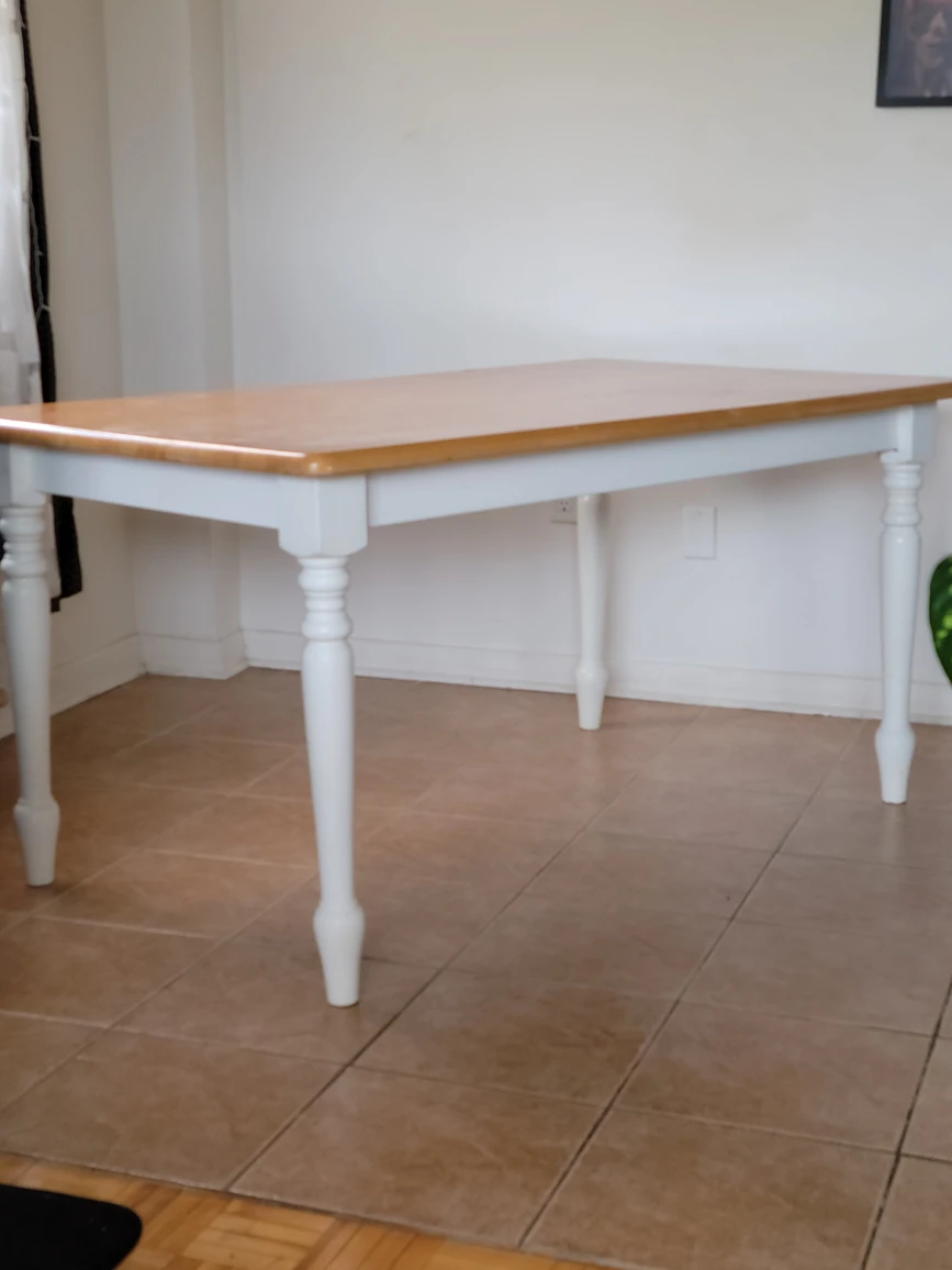 Farmhouse style table, solid rustic decor thumbnail