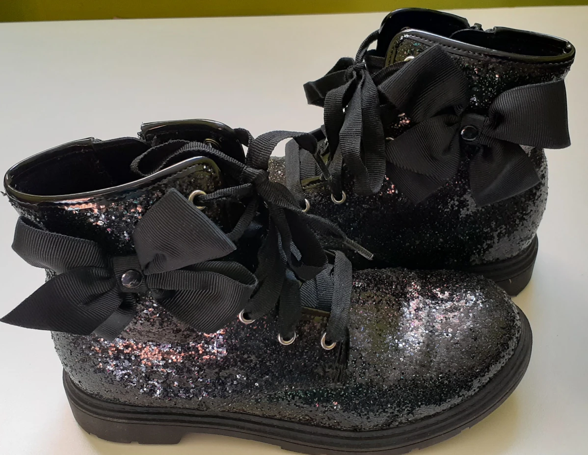 Jojo Siwa Black Sparkly Boots