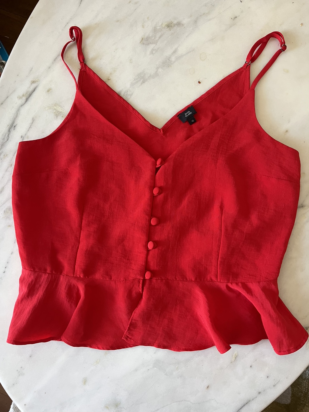Red crop top