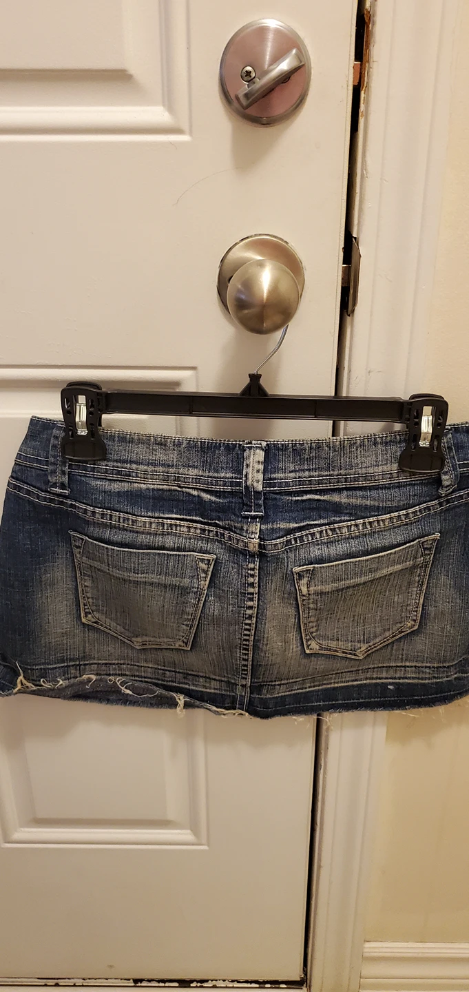 Short jeans skirt - photo 2