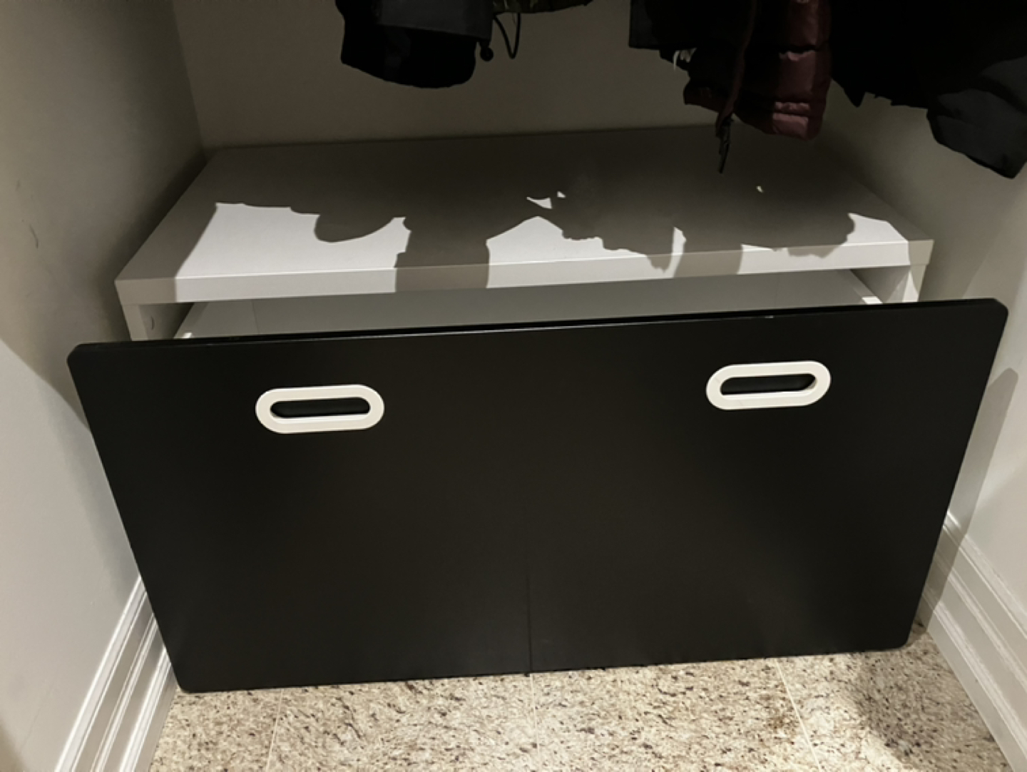 IKEA STUVA / FRITIDS Bench with storage (white and black) - photo 3