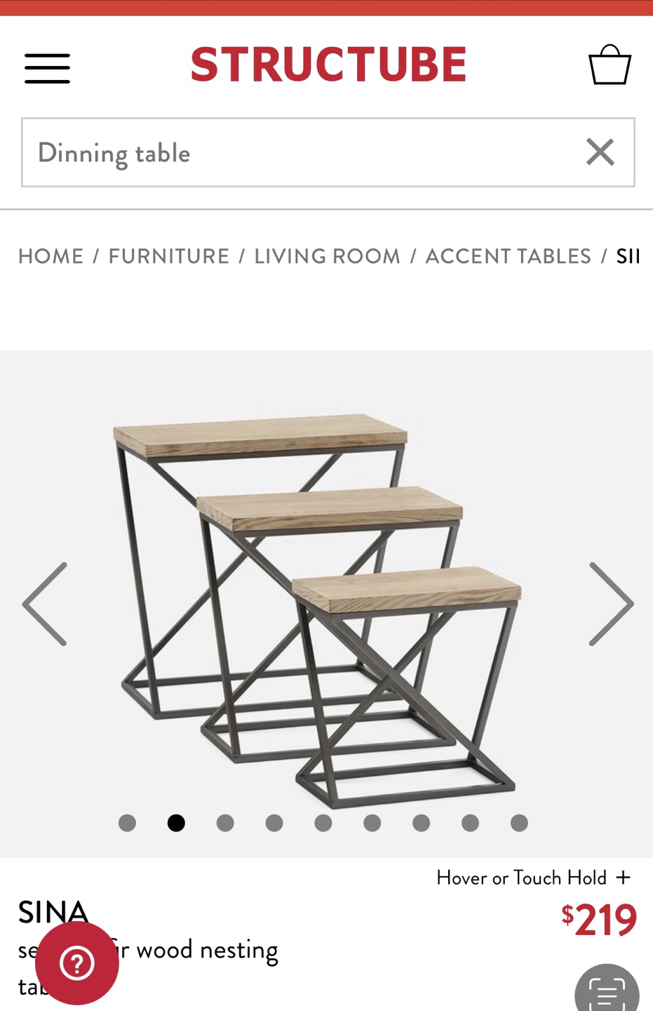 Structube sides table