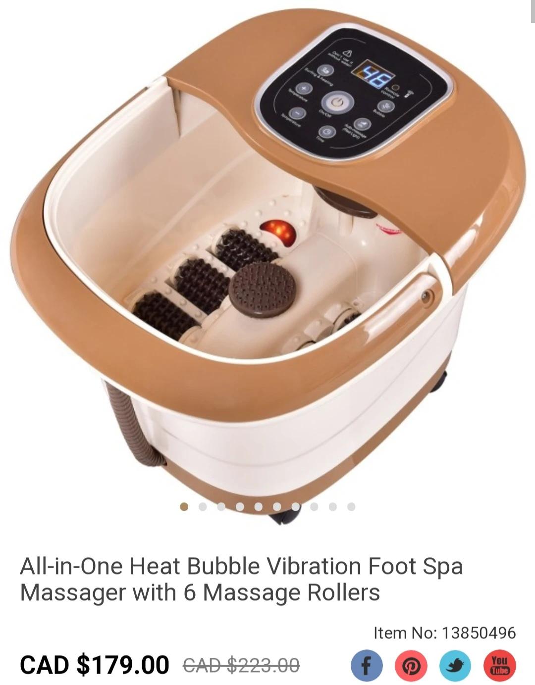 All-in-One Heat Bubble Vibration Foot Spa Massager image indicator(2)