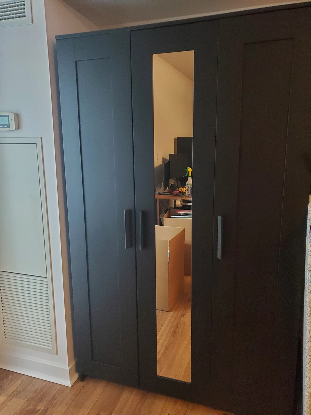 ikea brimnes 3 door wardrobe