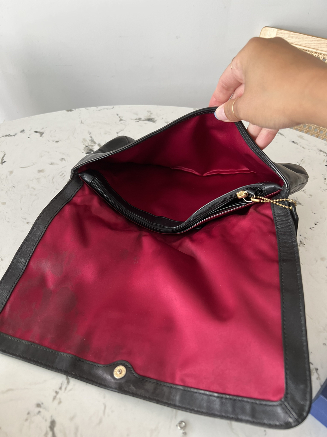 Coach leather clutch - photo 4