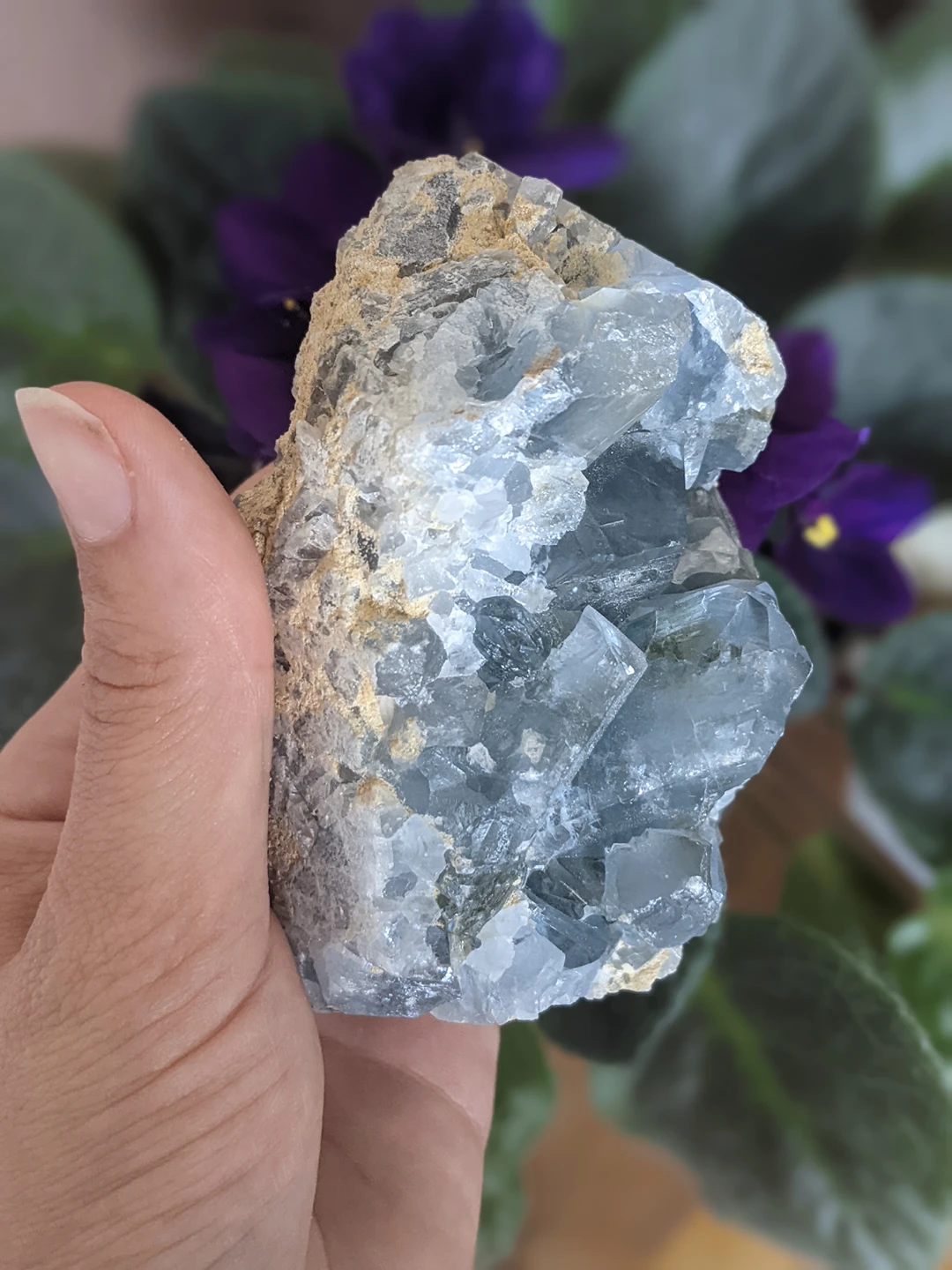Blue Calcite Raw Tower - photo 2