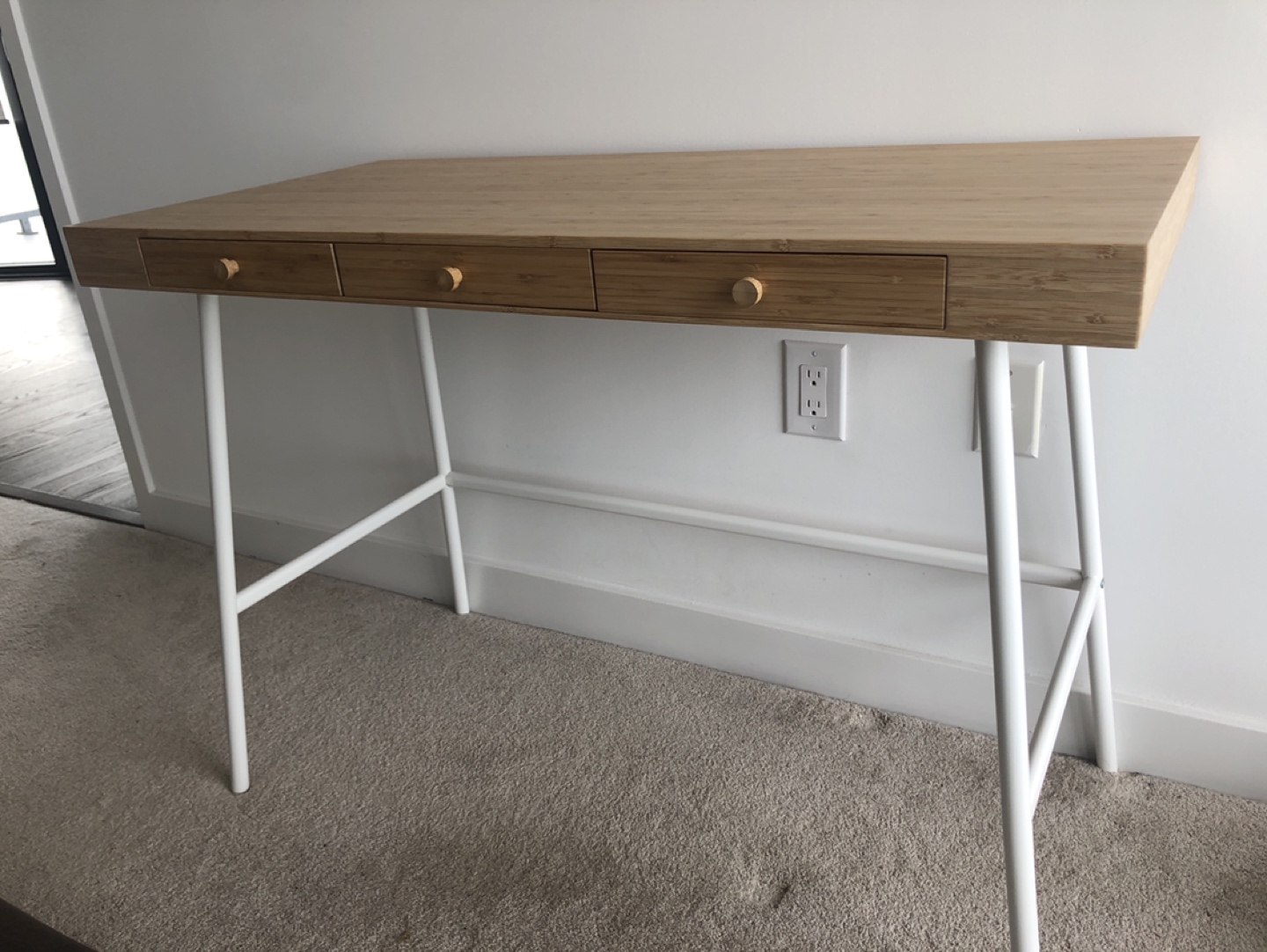 IKEA Desk “LILLÅSEN”, bamboo - photo 2