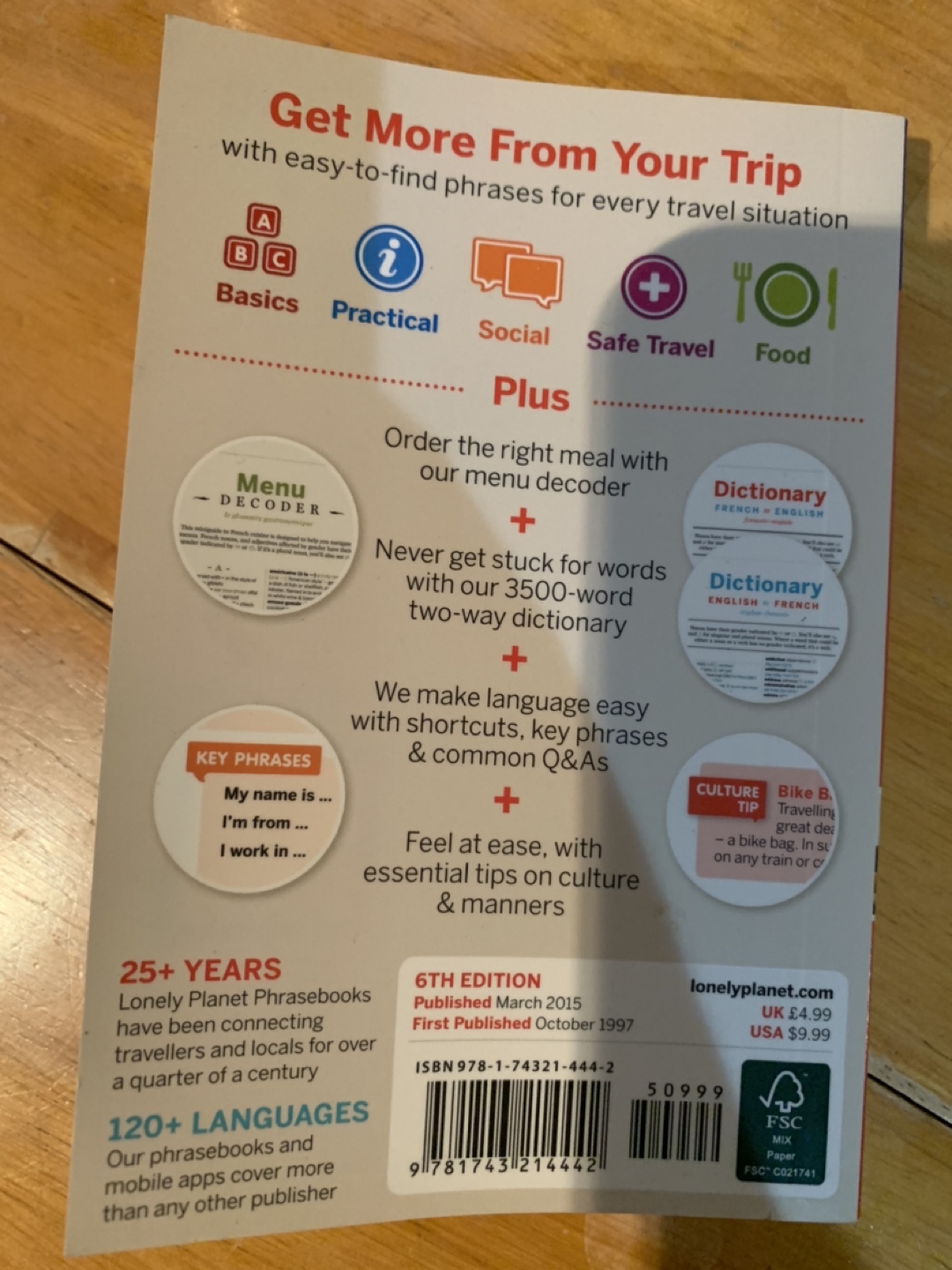 Travel sized French phrasebook & dictionary by The Lonely Planet - photo 2