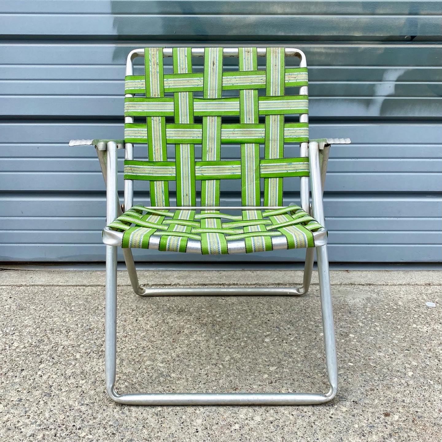 Vintage Aluminum Folding Lawn Chair - photo 3