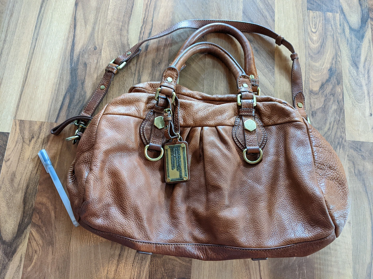 Marc by Marc Jacobs Leather Classic Q Groove Shoulder Bag
