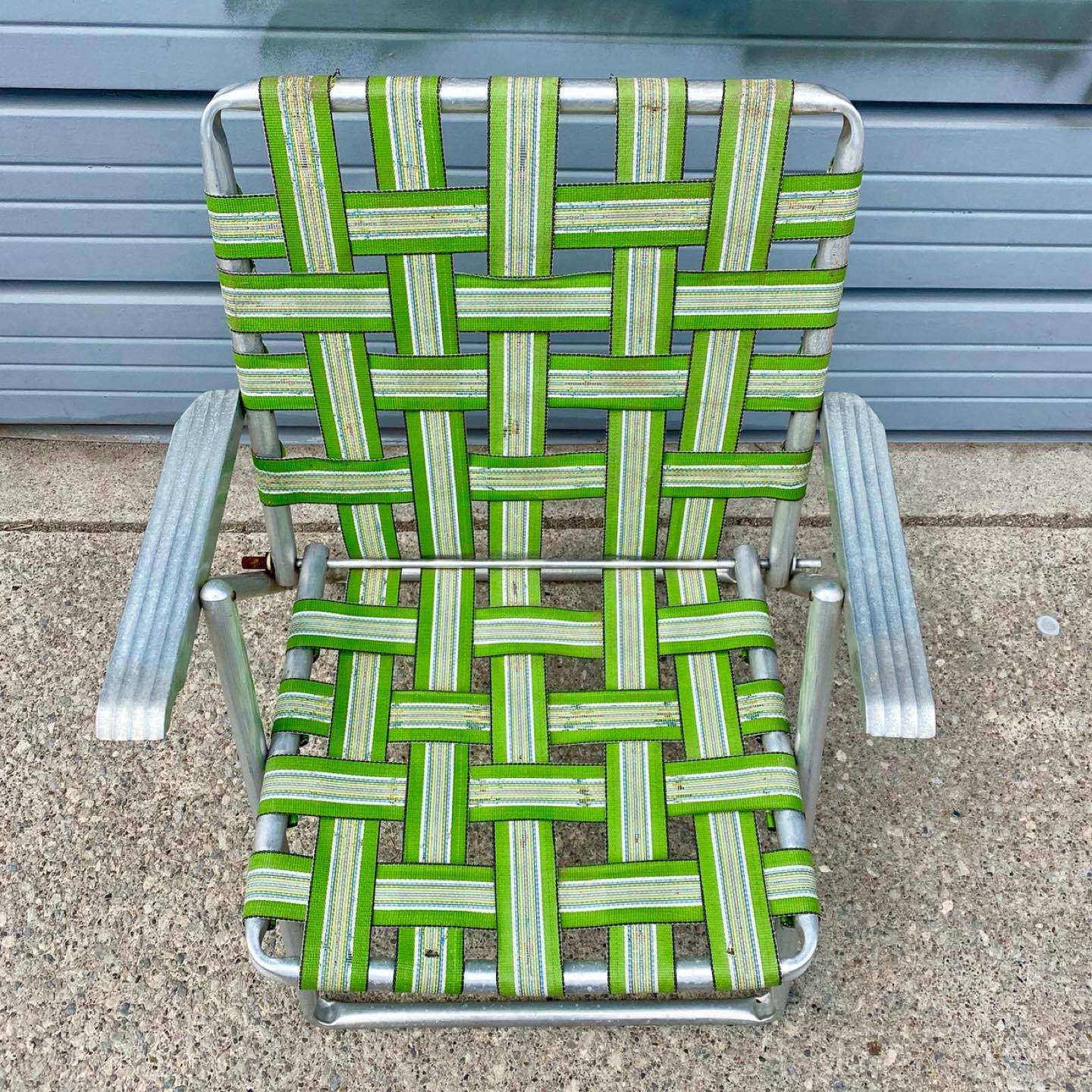 Vintage Aluminum Folding Lawn Chair - photo 4