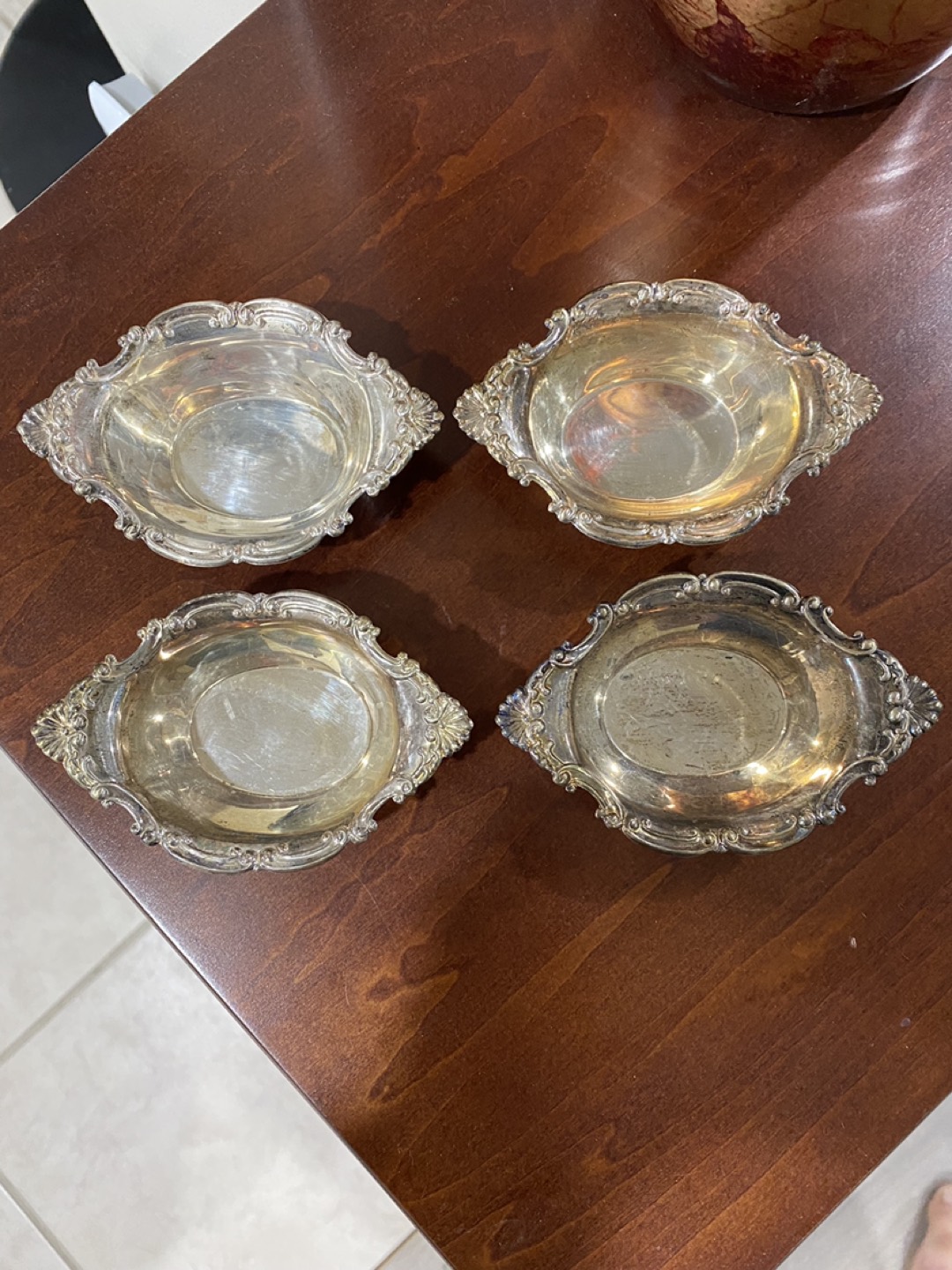 Birks Sterling bon bon dishes (set of 4) thumbnail