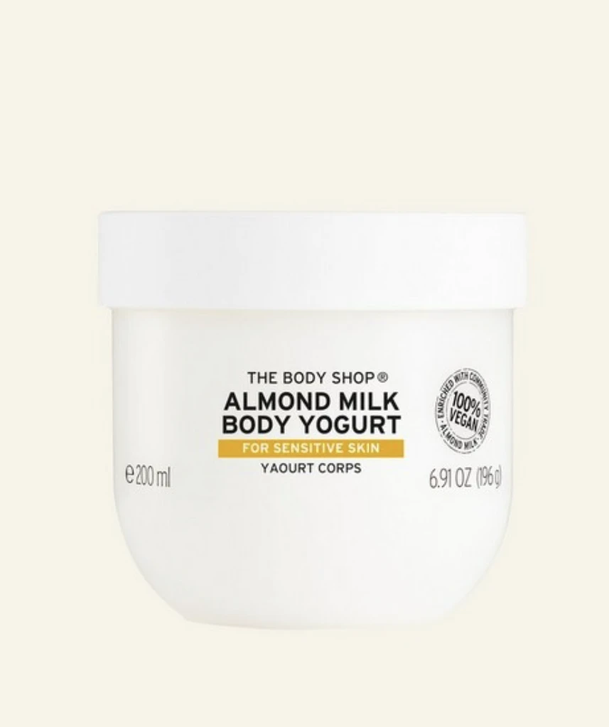 unopened body shop almond milk body yogurt (moisturizer) thumbnail
