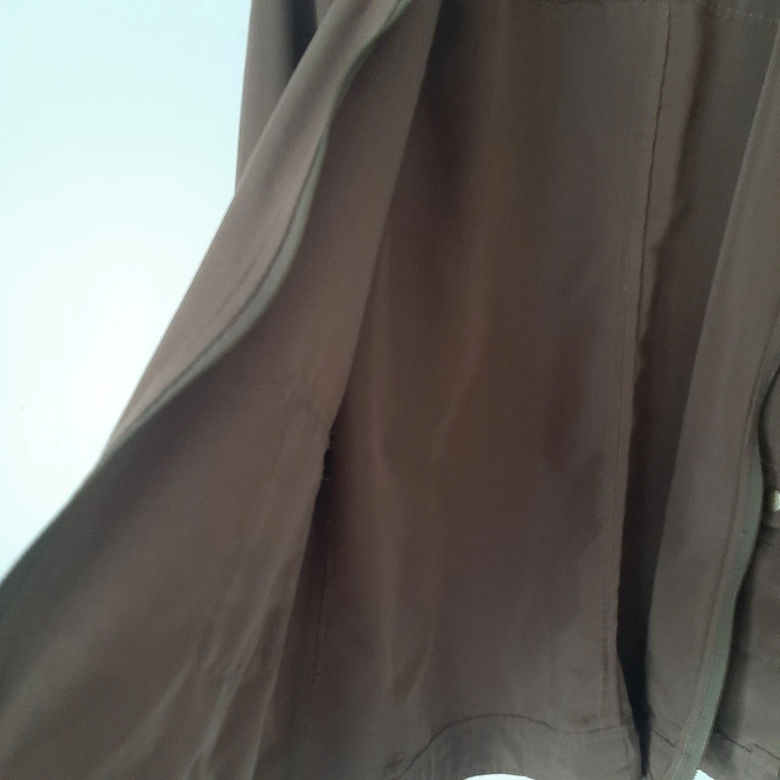 Brown V Neck Zip Up Shirt/Blazer Lightweight image indicator(8)