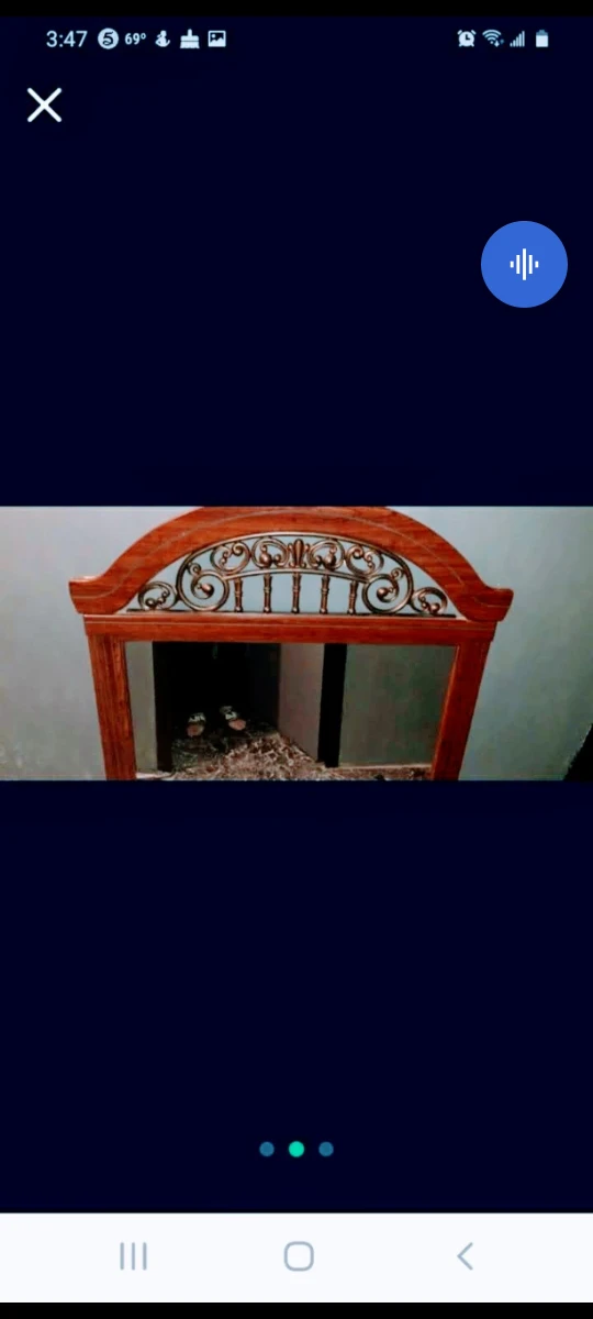 GIANT SOLID WOOD DRESSER MIRROR WITH BOLTS 40LBS ONLY $20