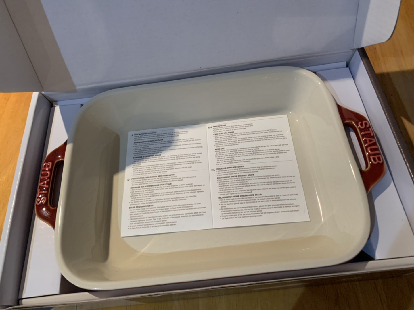 Staub gratin dish - brand new in box - photo 3