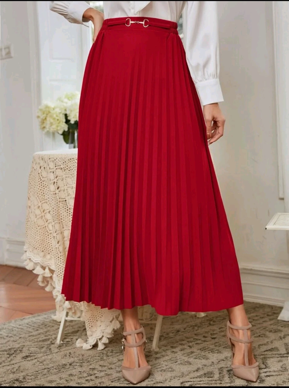 SHEIN Red skirt thumbnail