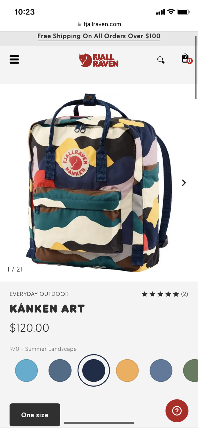 Fjallraven backpack