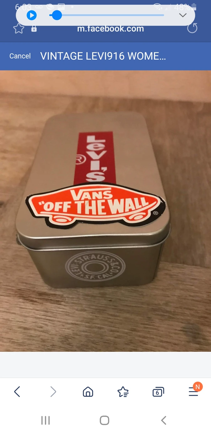 VINTAGE LEVI'S WATCH IN ORIGINAL CONTAINER thumbnail