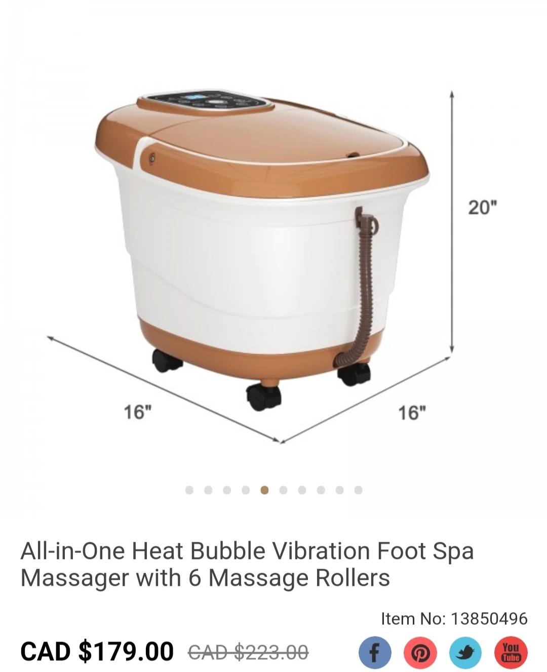 All-in-One Heat Bubble Vibration Foot Spa Massager image indicator(7)